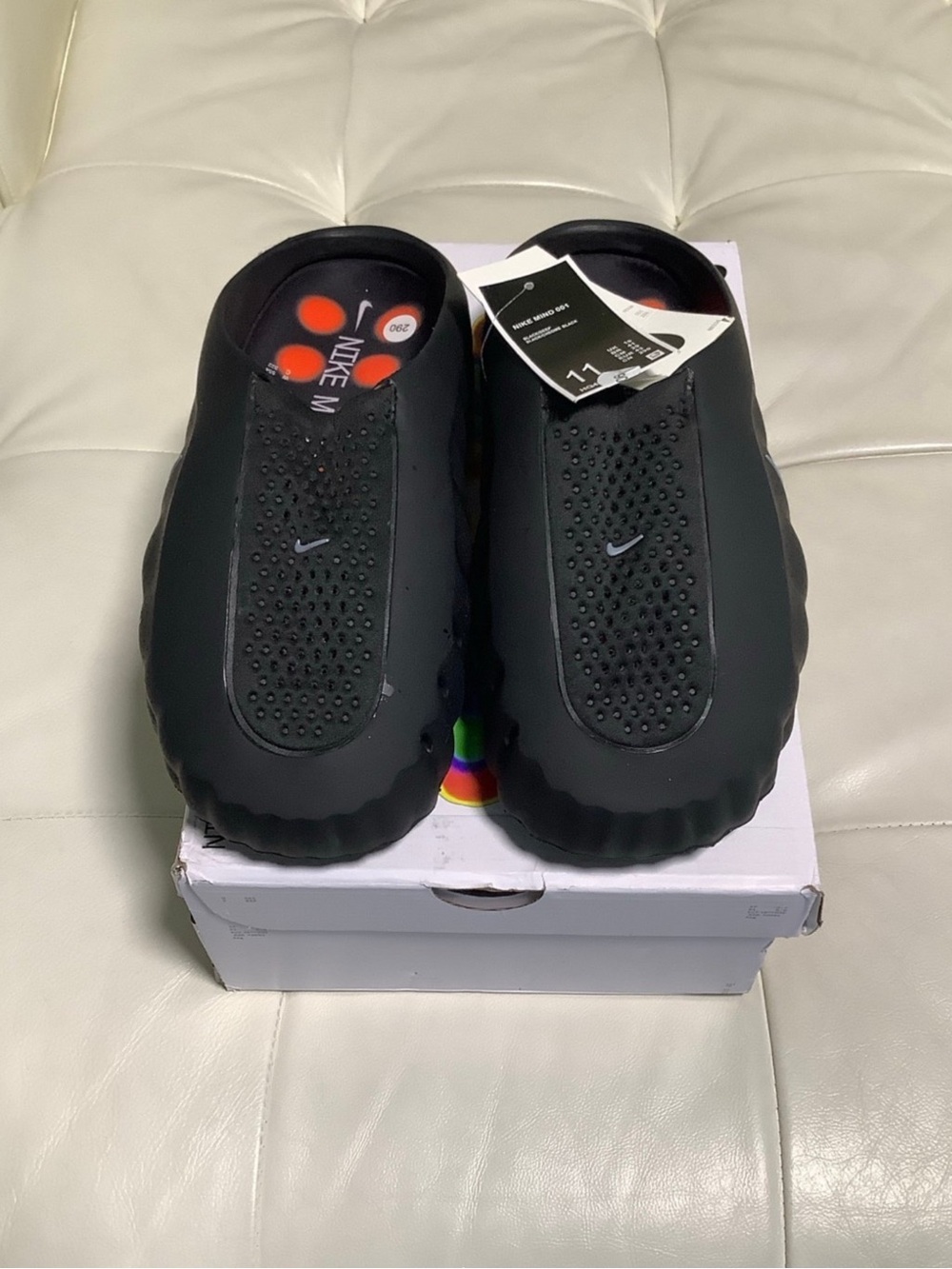 Nike mind Black Slip-On Slides